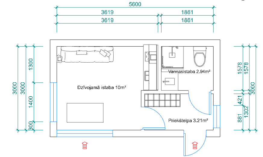 Moduļu Māja "Mini"